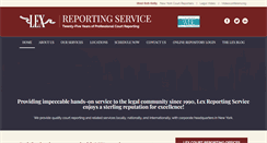 Desktop Screenshot of lexreporting.com